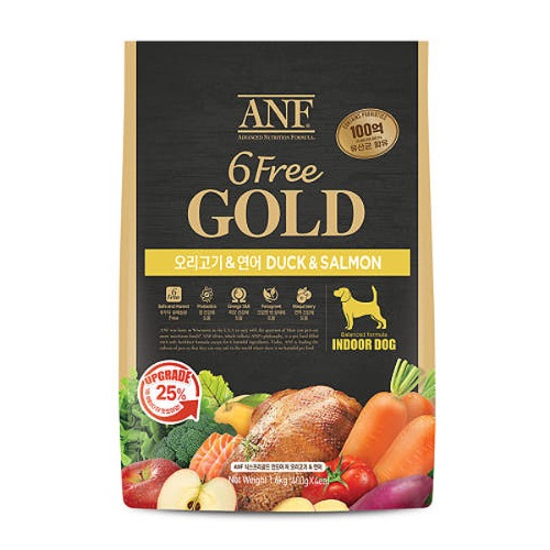 ANF ANF 6free 골드 인도어 독 오리+연어 3.6kg