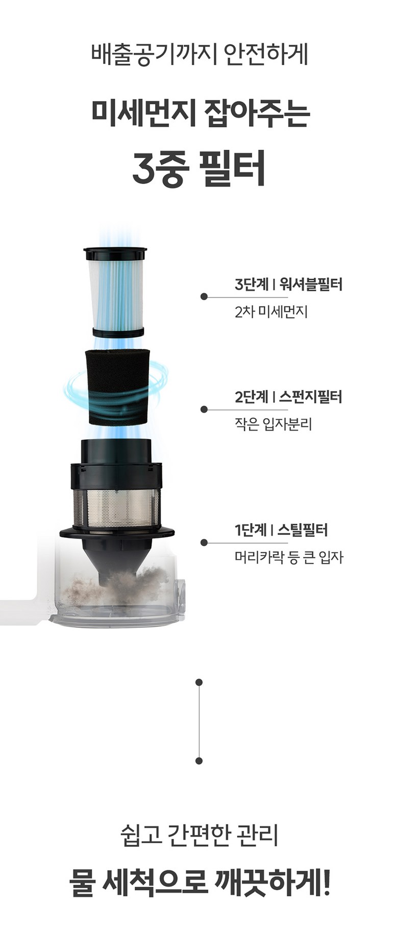 누비아 무선 청소기 NVX PRO 자동충전거치대 + 필터 3p 포함 상세 이미지 11