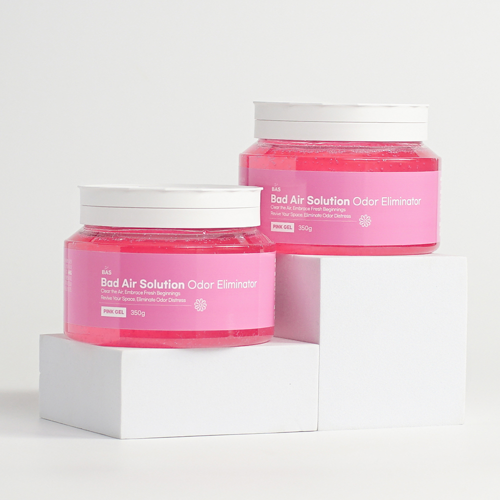 생활용품 - BAS 생활 탈취제 겔타입 핑크 350g 2개