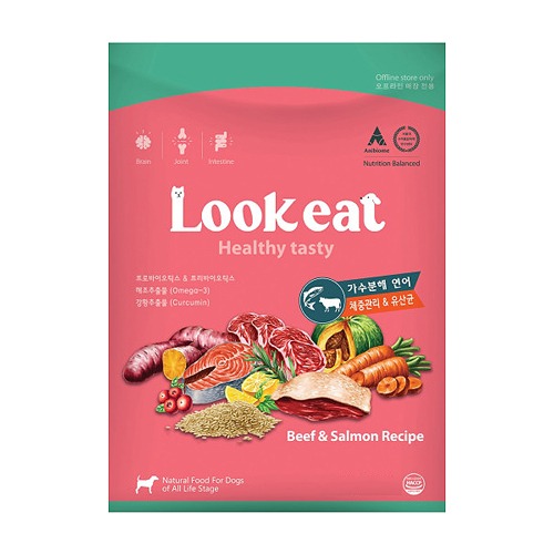 룩잇 룩잇 독 가수분해 연어+소고기 체중관리 5.6kg