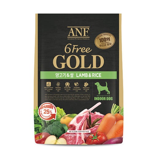 ANF ANF 6free 골드 인도어 독 양고기+쌀 3.6kg