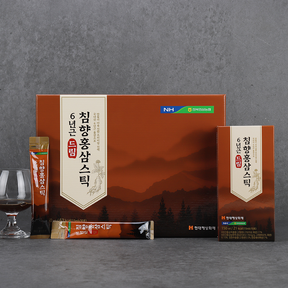 건강식품 - 전북인삼농협 드림침향홍삼스틱 15ml x 30포